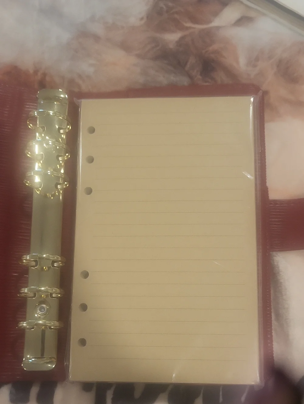Red  Lizzard Leather Journal Dust Cover Pen Paper A6 Fab Carries Like A Bag